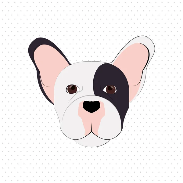 Bouledogue français design, animal de compagnie et concept animal — Image vectorielle