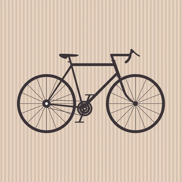 Platt illustration av cykel lifesyle design — Stock vektor