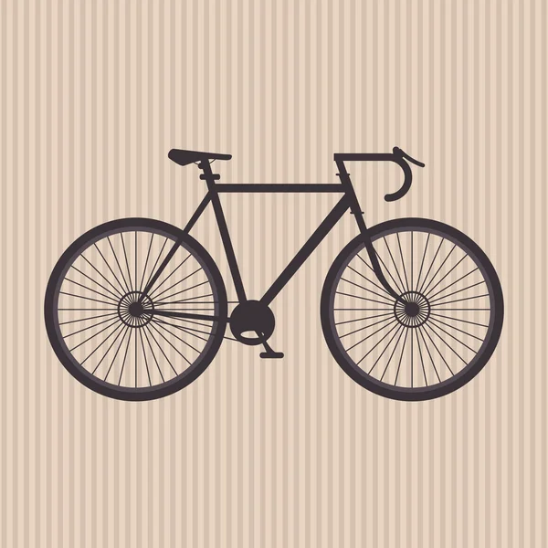 Ilustración plana del diseño de bicicleta lifesyle — Vector de stock