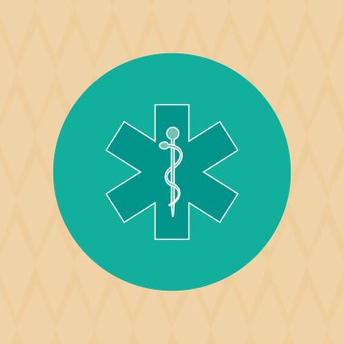 renkli tıbbi bakım tasarım, vektör çizim