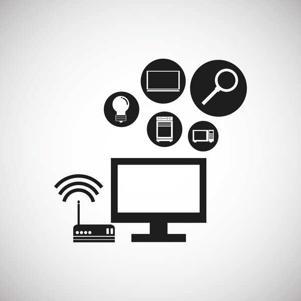 Технологический дизайн на белом фоне
