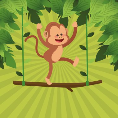 Maymun tasarım, hayvan ve karikatür kavramı