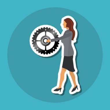 Grafik illüstrasyon iş adamları, vektör tasarımı