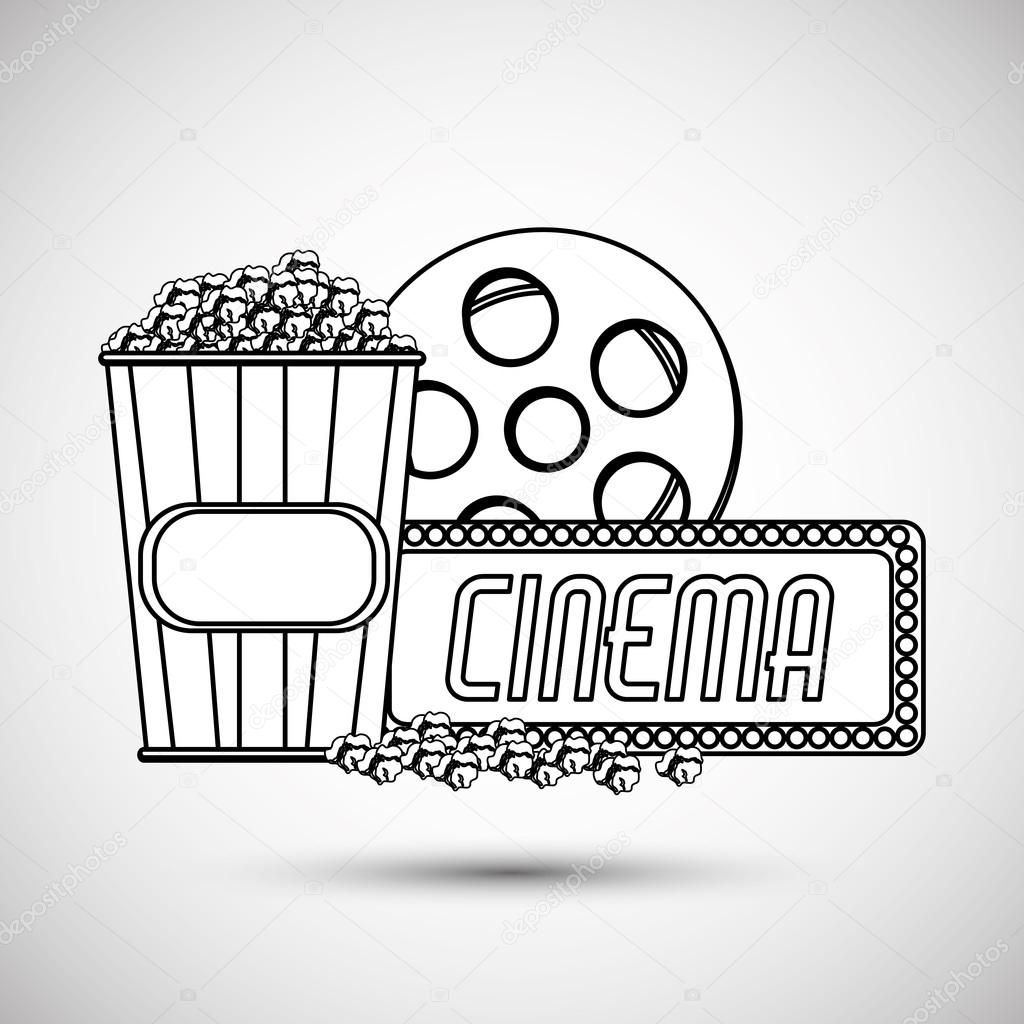 Cinema Graphic Design Vector Illustration Vector Image By C Jemastock Vector Stock