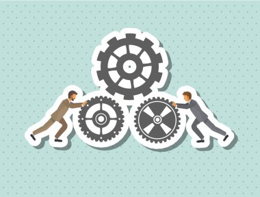 Grafik illüstrasyon iş adamları, vektör tasarımı