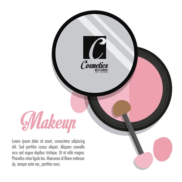 Desain Kosmetik dan Make-up - Stok Vektor