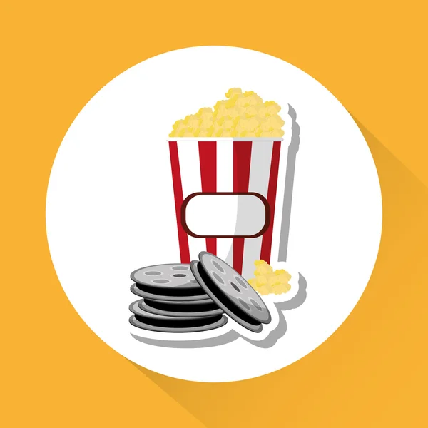 Film grafisch ontwerp, vectorillustratie — Stockvector