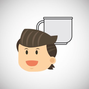 menü tasarımı, düz illüstrasyon