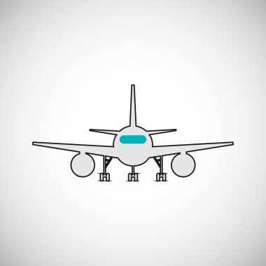 uçak tasarım, düz illüstrasyon