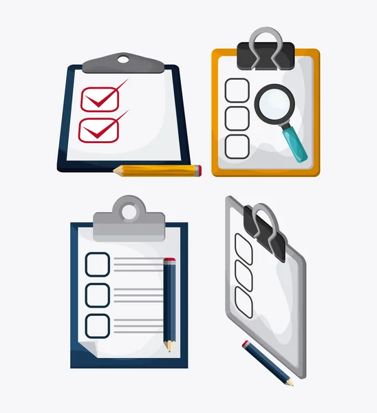 Checklist design, flat illustration , vector illustration — Stock Vector