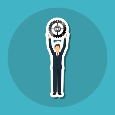 Grafik illüstrasyon iş adamları, vektör tasarımı