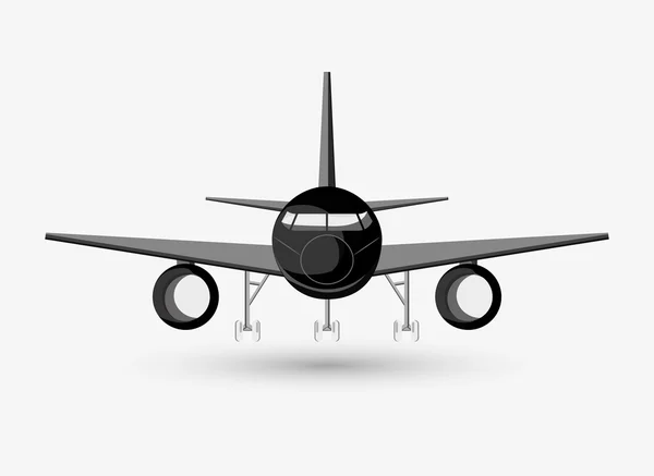 Diseño de ilustración de avión, vector editable — Vector de stock