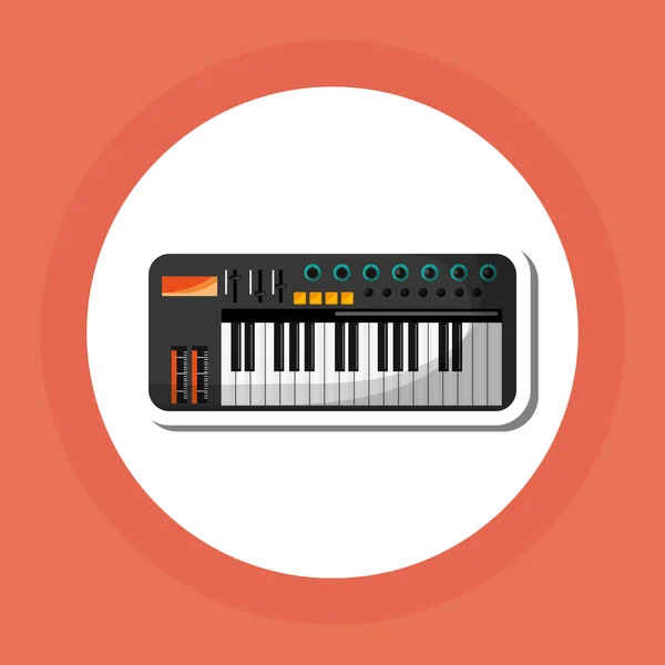 Illustration musicale, vecteur modifiable — Image vectorielle