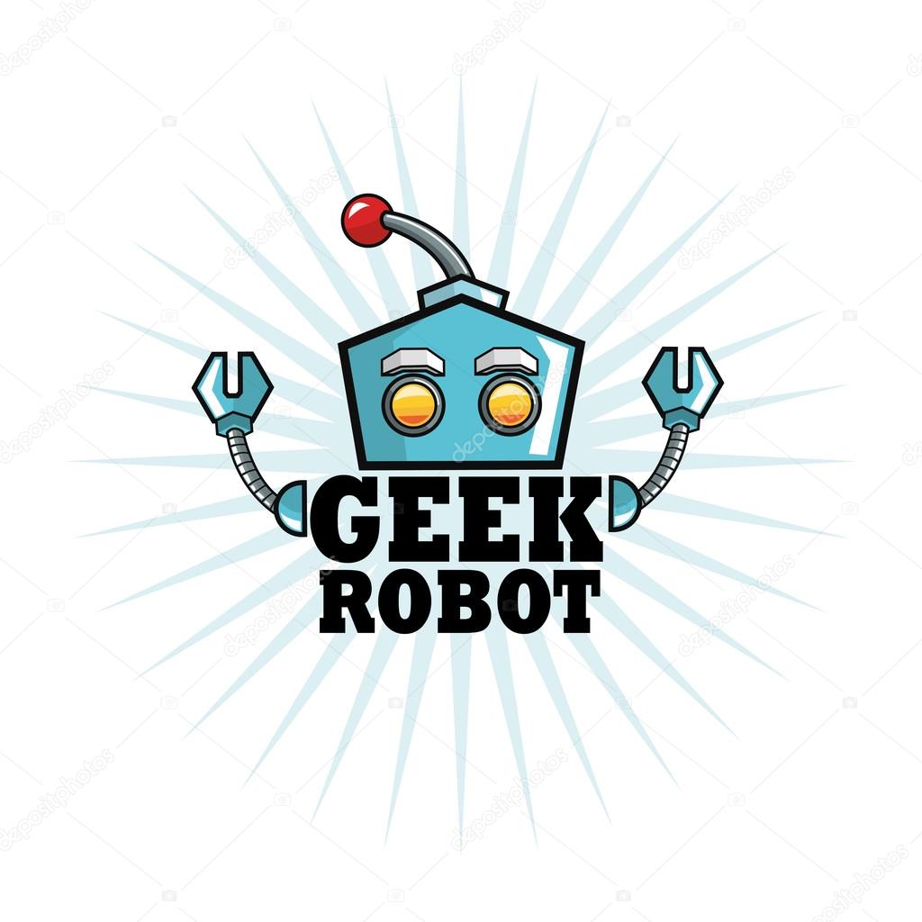 Geek concept with icon design, vector illustration 10 eps graphic.