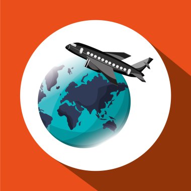 Seyahat illüstrasyon tasarımı, düzenlenebilir vektör