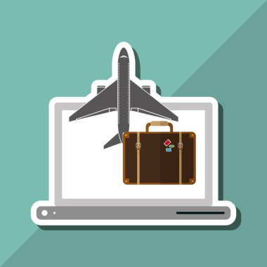 Seyahat, düzenlenebilir vektör çizimi