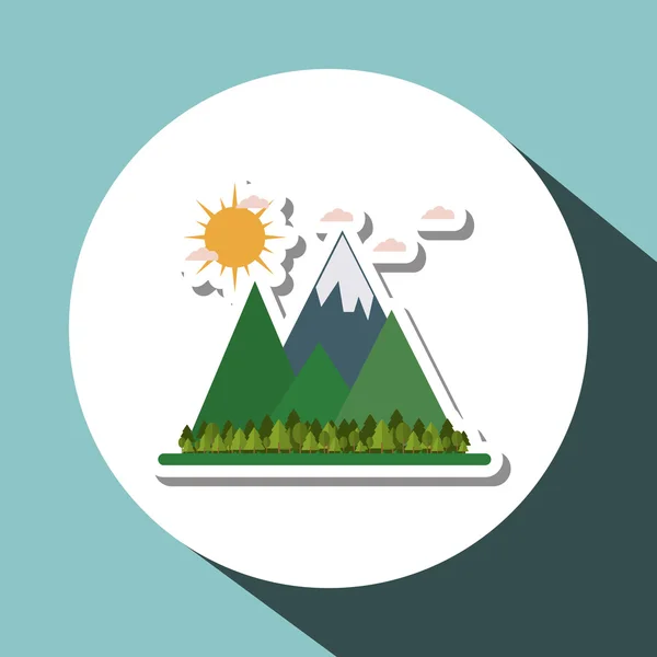 Diseño gráfico del paisaje — Vector de stock