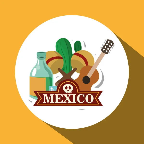 Conception graphique de la culture mexicaine — Image vectorielle