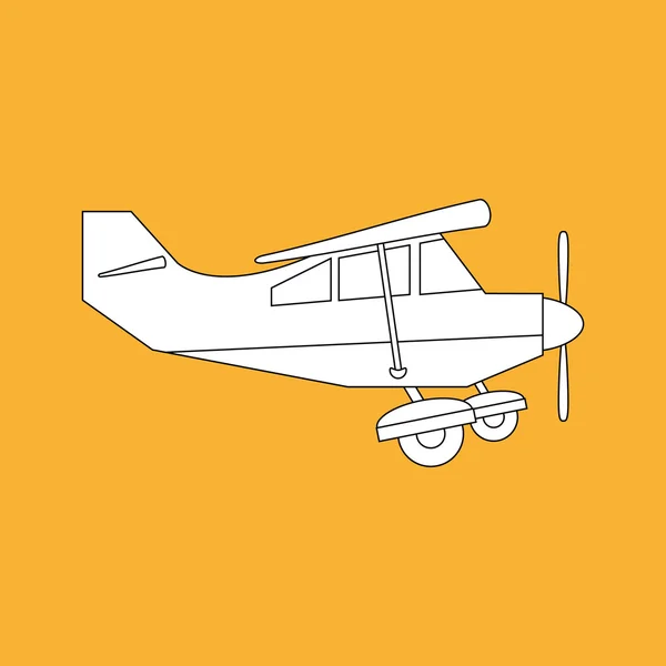 Projeto da ilustração do avião, vetor editável — Vetor de Stock