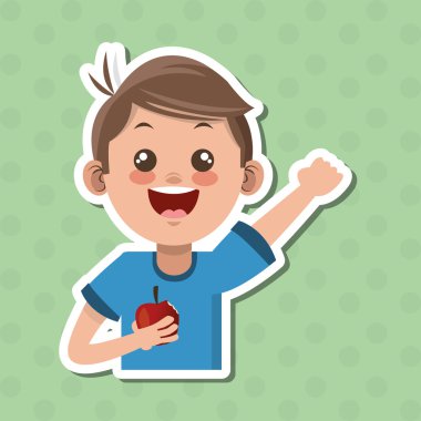 Çocuk menüsü, vektör tasarımı, gıda ve beslenme ile ilgili örnek