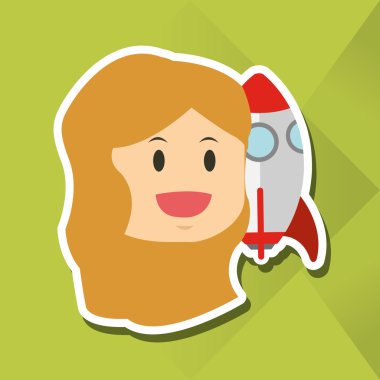 Düz resimde iş adamları tasarım, vektör çizgi film hakkında