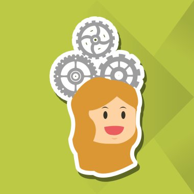 Düz resimde iş adamları tasarım, vektör çizgi film hakkında