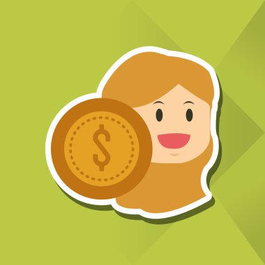 Düz resimde iş adamları tasarım, vektör çizgi film hakkında