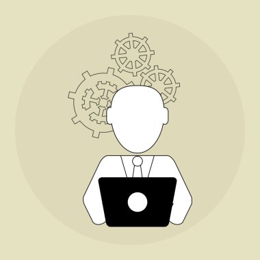 simge iş adamları, vektör tasarımı