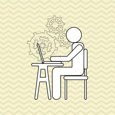 simge iş adamları, vektör tasarımı