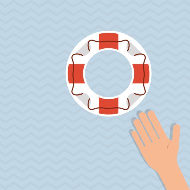 Yardım ve destek, düzenlenebilir vektör çizimi