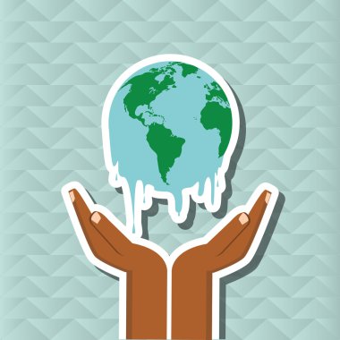 Çevre kirliliği, düzenlenebilir vektör çizimi