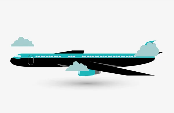 Illustration d'avion, vecteur modifiable — Image vectorielle