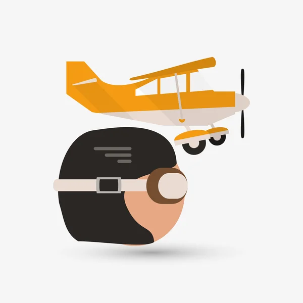 Samolot ilustracja design, edytowalny vector — Wektor stockowy