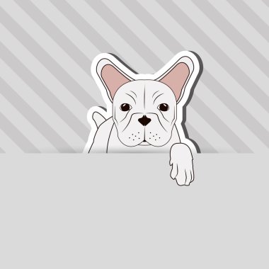 Fransız Bulldog tasarım, evde beslenen hayvan ve hayvan kavramı