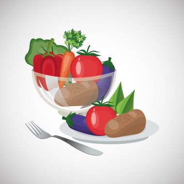 Sağlıklı gıda tasarım. Organik gıda. doğal ürün