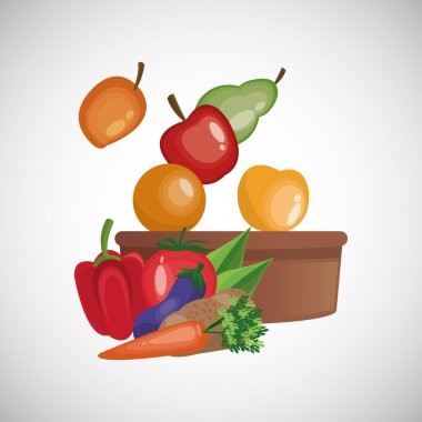 Sağlıklı gıda tasarım. Organik gıda. doğal ürün