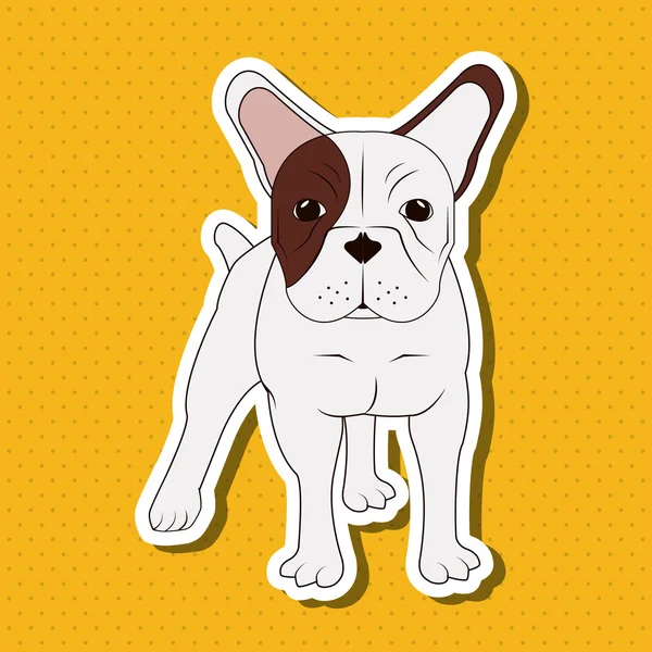 Diseño bulldog francés, mascota y concepto animal — Vector de stock
