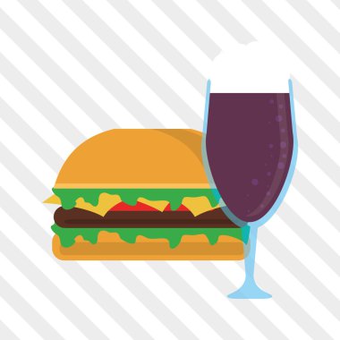 Sandviç tasarım. sağlıklı gıda. menü simgesini