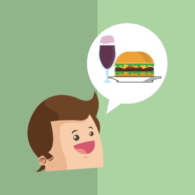 Sandviç tasarım. sağlıklı gıda kavramı. menü simgesini