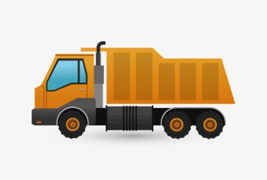 İnşaat tasarım altında. kamyon kavramı. onarım simgesi