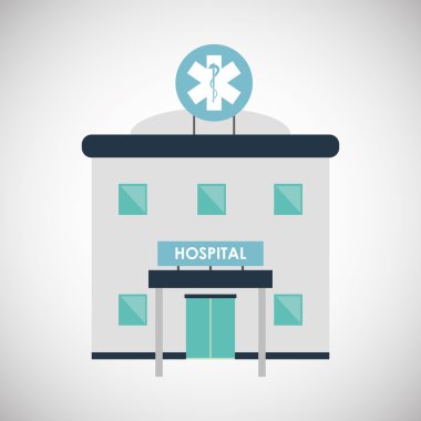 Hastane tasarım. Sağlıklı Merkezi. Acil durum kavramı