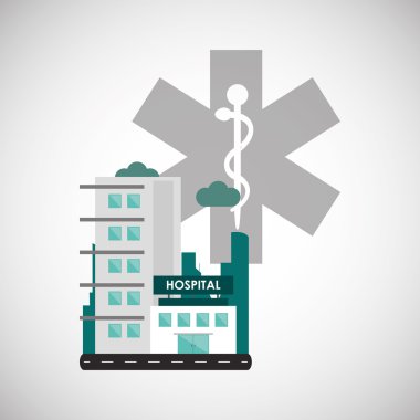 Hastane tasarım. Sağlıklı Merkezi. Acil durum kavramı