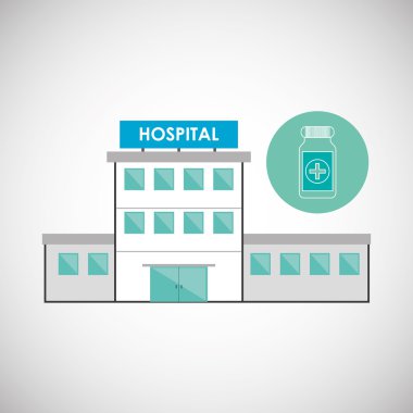 Hastane tasarım. Sağlıklı Merkezi. Acil durum kavramı