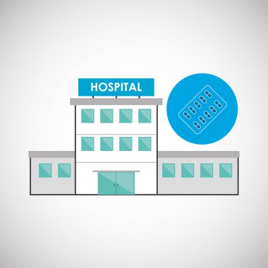 Hastane tasarım. Sağlıklı Merkezi. Acil durum kavramı