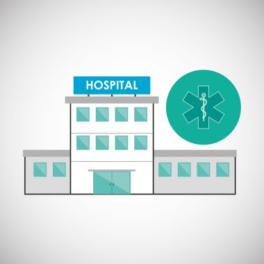 Hastane tasarım. Sağlıklı Merkezi. Acil durum kavramı