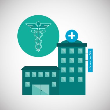 Hastane tasarım. Sağlıklı Merkezi. Acil durum kavramı