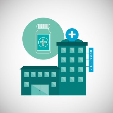 Hastane tasarım. Sağlıklı Merkezi. Acil durum kavramı