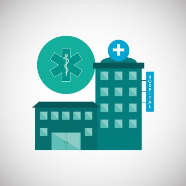 Hastane tasarım. Sağlıklı Merkezi. Acil durum kavramı