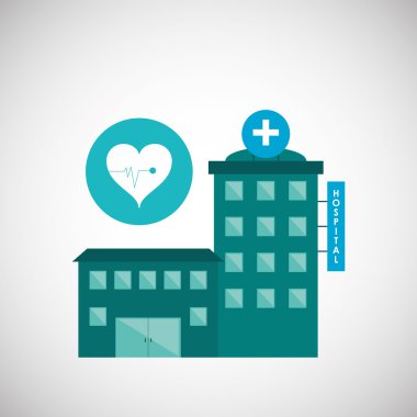 Hastane tasarım. Sağlıklı Merkezi. Acil durum kavramı