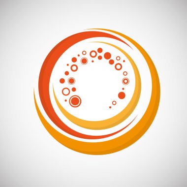 Güneş tasarlayın. soyut simgesi. Yaz konsepti